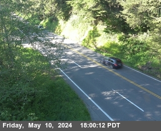 Cushing Creek webcams on Highway 101, Del Norte County in Northern California.