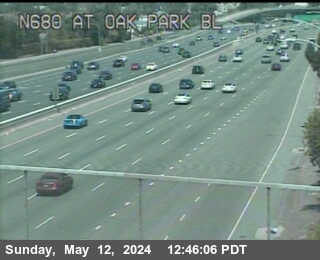Traffic Cam TV205 - I-680 : Oak Park Bl