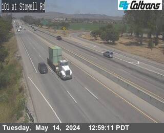 Traffic Cam US-101 : Stowell Rd