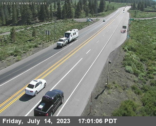 Cal Trans Webcam Hwy 203 into Mammoth Lakes
