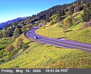 Timelapse image near SR-299 : Berry Summit Vista Point - Looking West (C040), Blue Lake 0 minutes ago