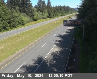 Timelapse image near US-101 : South Of US-199 - Looking North (C014), Crescent City 0 minutes ago