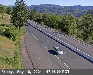 Timelapse image near US-101 : South Ridgewood Grade - Looking South (C027), Redwood Valley 0 minutes ago