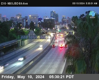 Timelapse image near (C016) I-5 : 6th Ave, San Diego 0 minutes ago