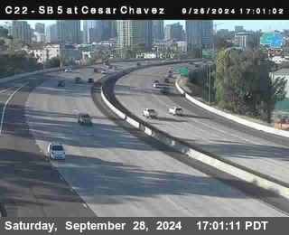 SB 5 at Cesar E Chaves Prkwy