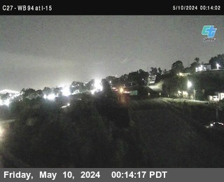 Timelapse image near (C027) SR-94 : Just East Of I-15, San Diego 0 minutes ago