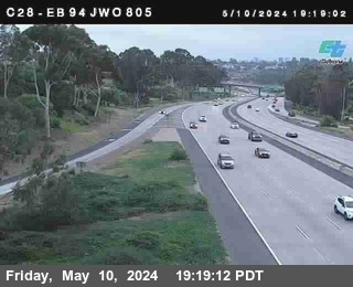Timelapse image near (C028) SR-94 : Just West Of I-805, San Diego 0 minutes ago
