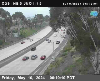 Timelapse image near (C029) I-5 : Just North Of I-15, San Diego 0 minutes ago