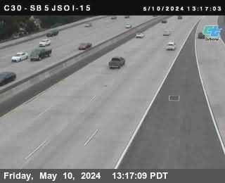 Timelapse image near (C030) SB 5: Just South Of I-15, San Diego 0 minutes ago