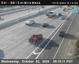 NB 15 at Mira Mesa Blvd