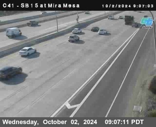 NB 15 at Mira Mesa Blvd