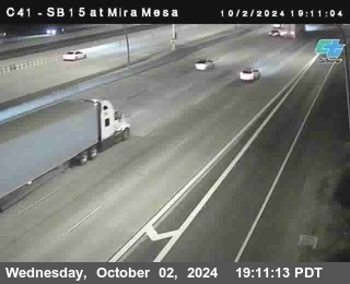 NB 15 at Mira Mesa Blvd