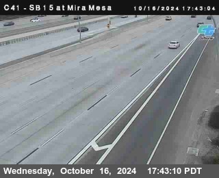 NB 15 at Mira Mesa Blvd