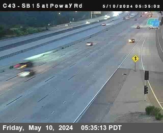 Timelapse image near (C 043) I-15 : Just South Of Poway Road, San Diego 0 minutes ago