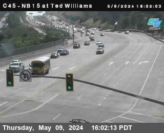 Timelapse image near (C045) SR-56 : Ted Williams Parkway, San Diego 0 minutes ago