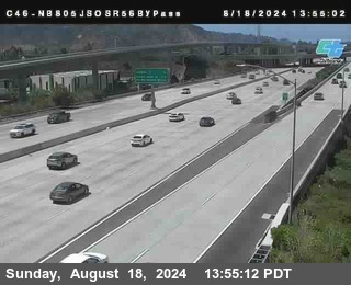 NB 805 at NB 805/5 Merge