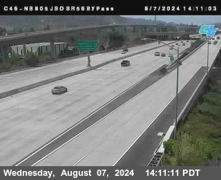 NB 805 at NB 805/5 Merge