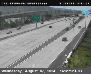 NB 805 at NB 805/5 Merge