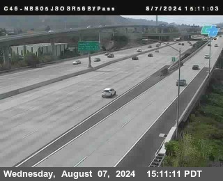 NB 805 at NB 805/5 Merge