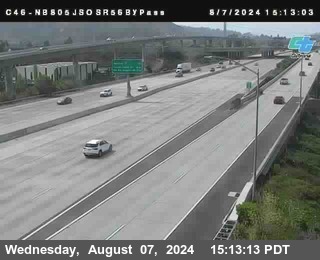 NB 805 at NB 805/5 Merge