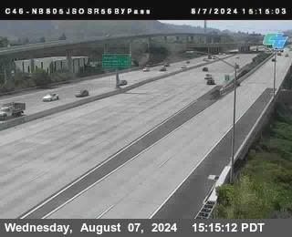 NB 805 at NB 805/5 Merge