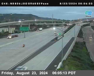 NB 805 at NB 805/5 Merge