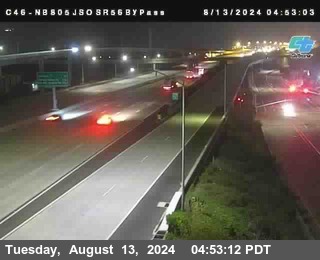 NB 805 at NB 805/5 Merge