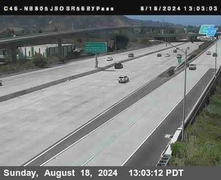 NB 805 at NB 805/5 Merge