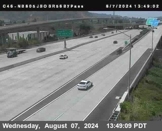 NB 805 at NB 805/5 Merge