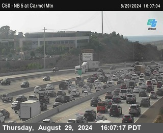 NB 5 at Carmel Mountain Rd.