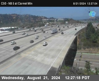 NB 5 at Carmel Mountain Rd.