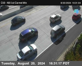 NB 5 at Carmel Mountain Rd.