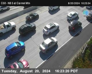 NB 5 at Carmel Mountain Rd.