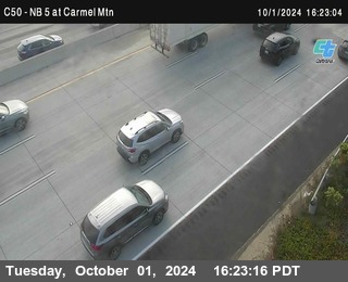 NB 5 at Carmel Mountain Rd.