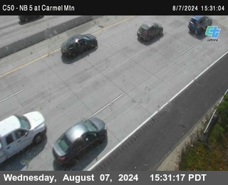 NB 5 at Carmel Mountain Rd.