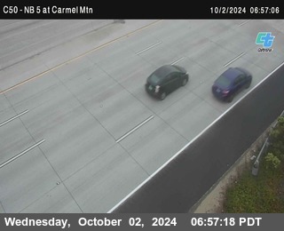 NB 5 at Carmel Mountain Rd.