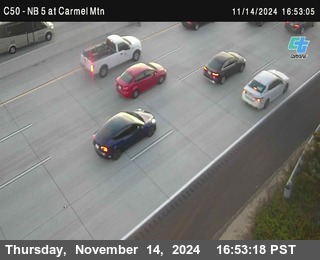 NB 5 at Carmel Mountain Rd.