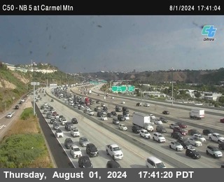 NB 5 at Carmel Mountain Rd.