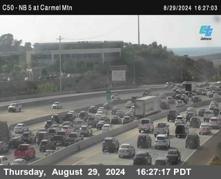 NB 5 at Carmel Mountain Rd.