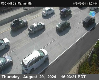 NB 5 at Carmel Mountain Rd.