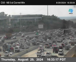 NB 5 at Carmel Mountain Rd.