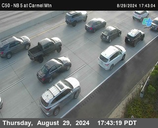 NB 5 at Carmel Mountain Rd.