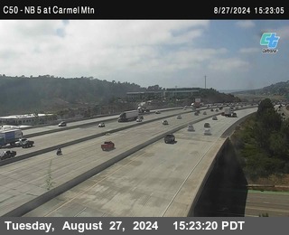 NB 5 at Carmel Mountain Rd.