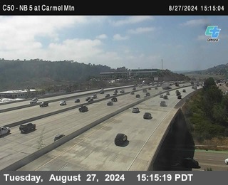 NB 5 at Carmel Mountain Rd.