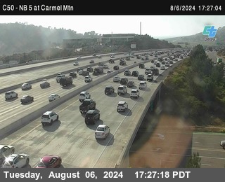 NB 5 at Carmel Mountain Rd.