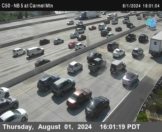 NB 5 at Carmel Mountain Rd.