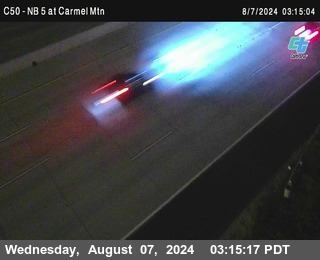 NB 5 at Carmel Mountain Rd.