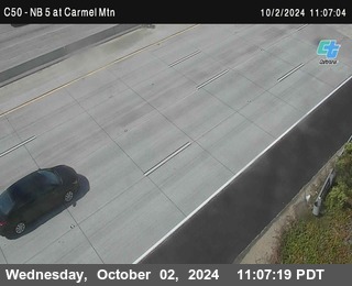 NB 5 at Carmel Mountain Rd.