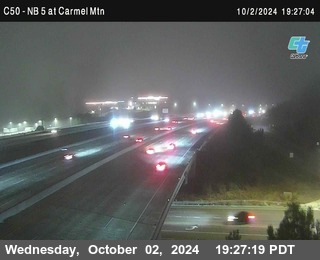 NB 5 at Carmel Mountain Rd.