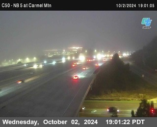 NB 5 at Carmel Mountain Rd.